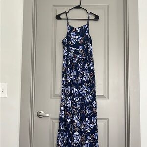 Band of Gypsies Blue Spaghetti Strap Sundress Maxi
